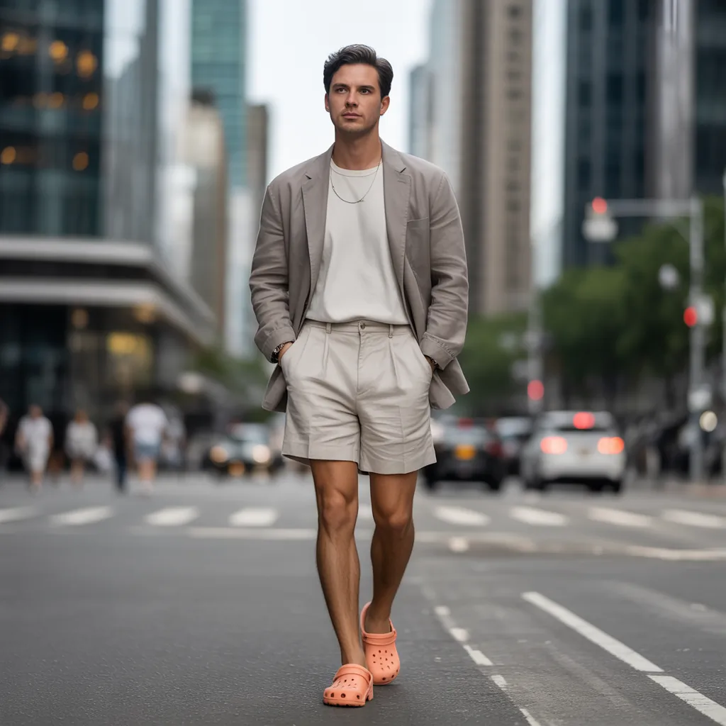 crocs outfit ideas for men
