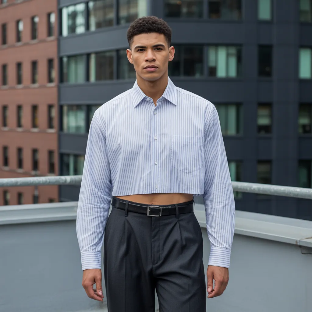 cropped shirt outfit