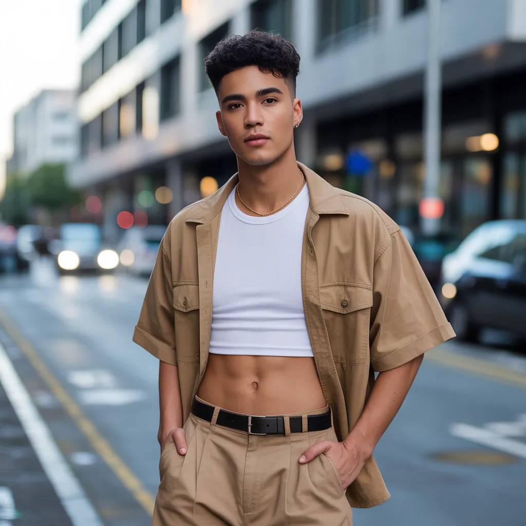 cropped shirt outfit