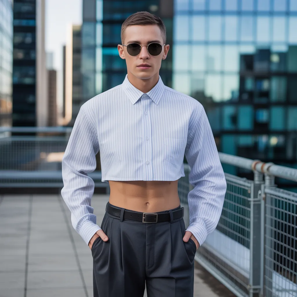 cropped shirt outfit