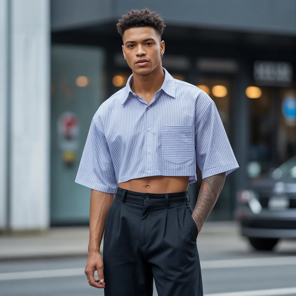 cropped shirt outfit