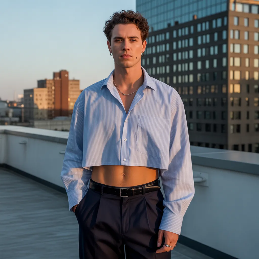 cropped shirt outfit