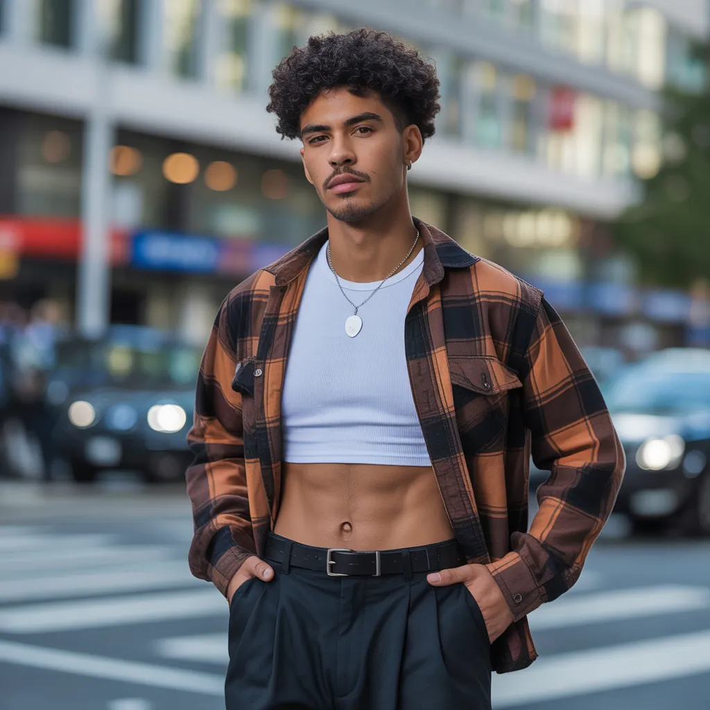 cropped shirt outfit