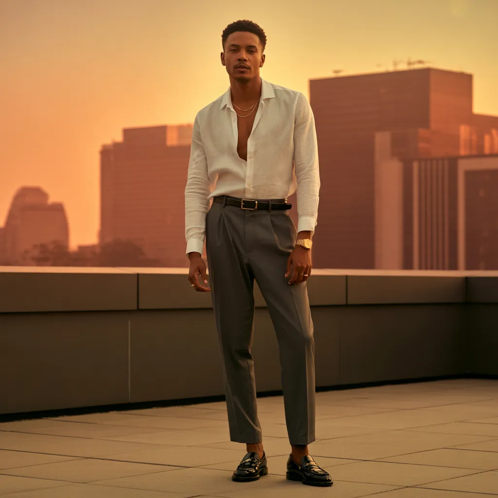 cropped shirt outfit