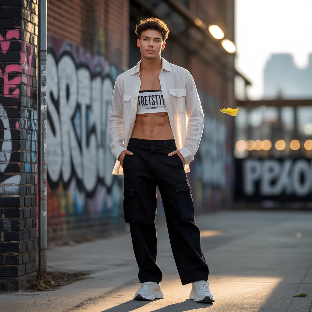 cropped shirt outfit