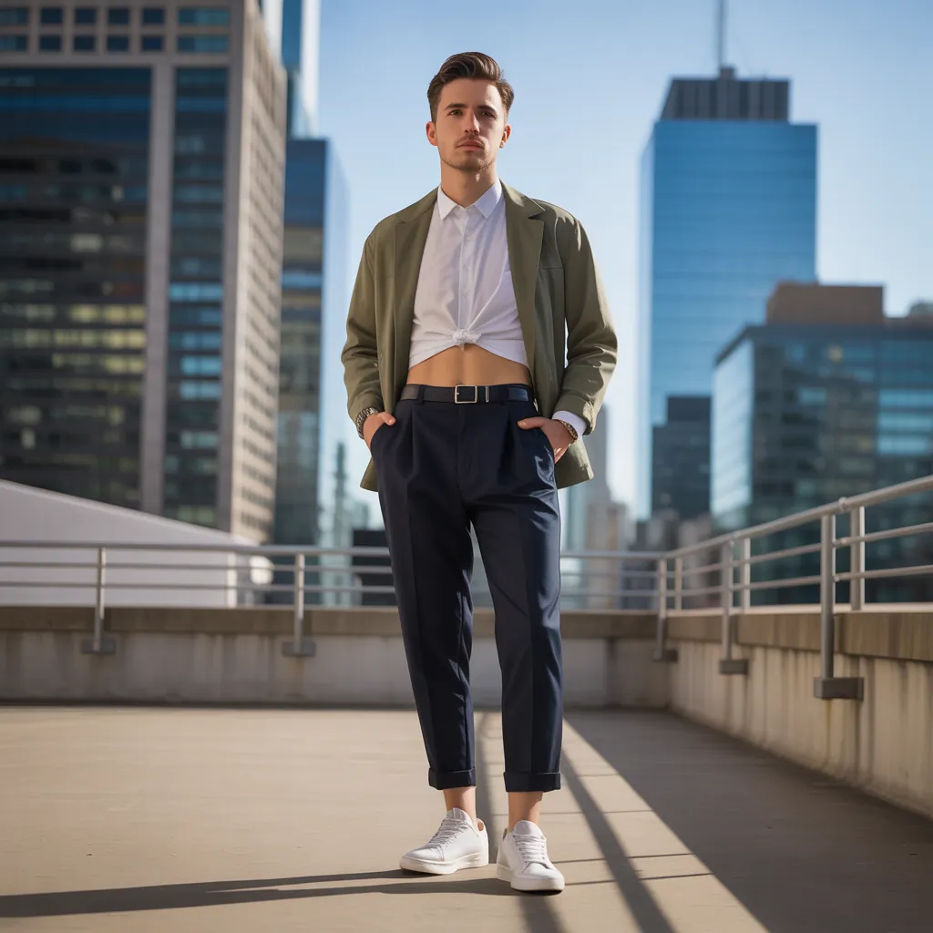 cropped shirt outfit