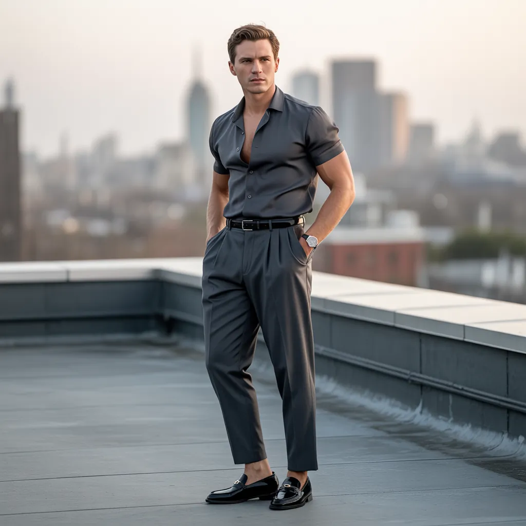 cropped shirt outfit