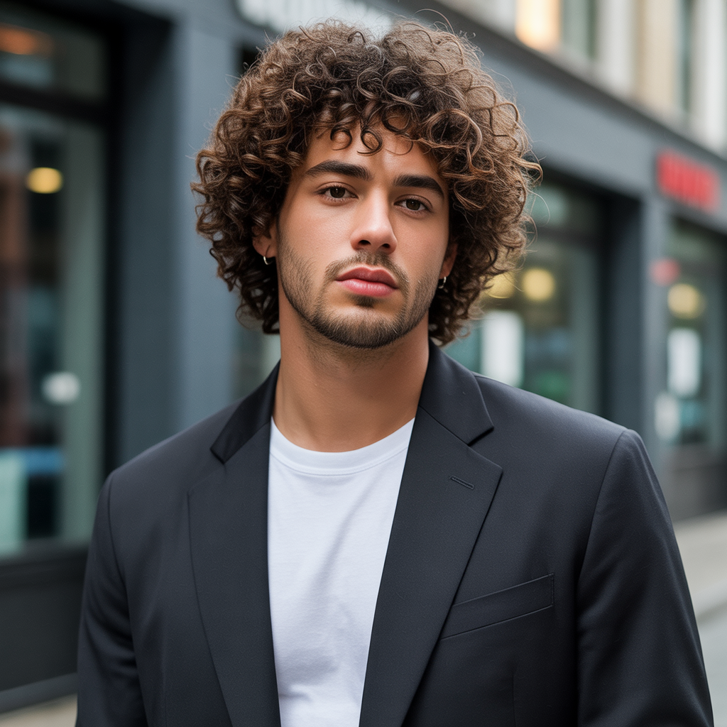 curly hair men