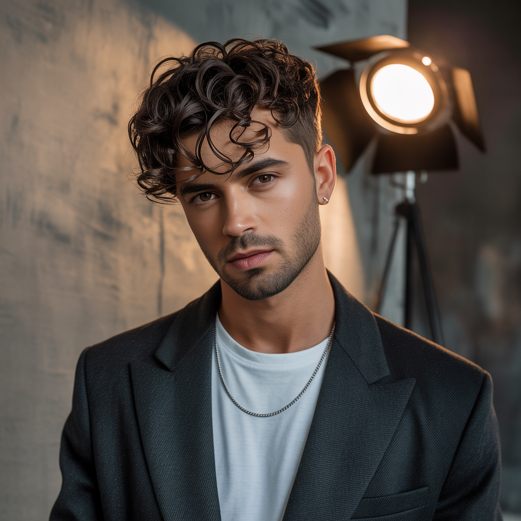curly hair men