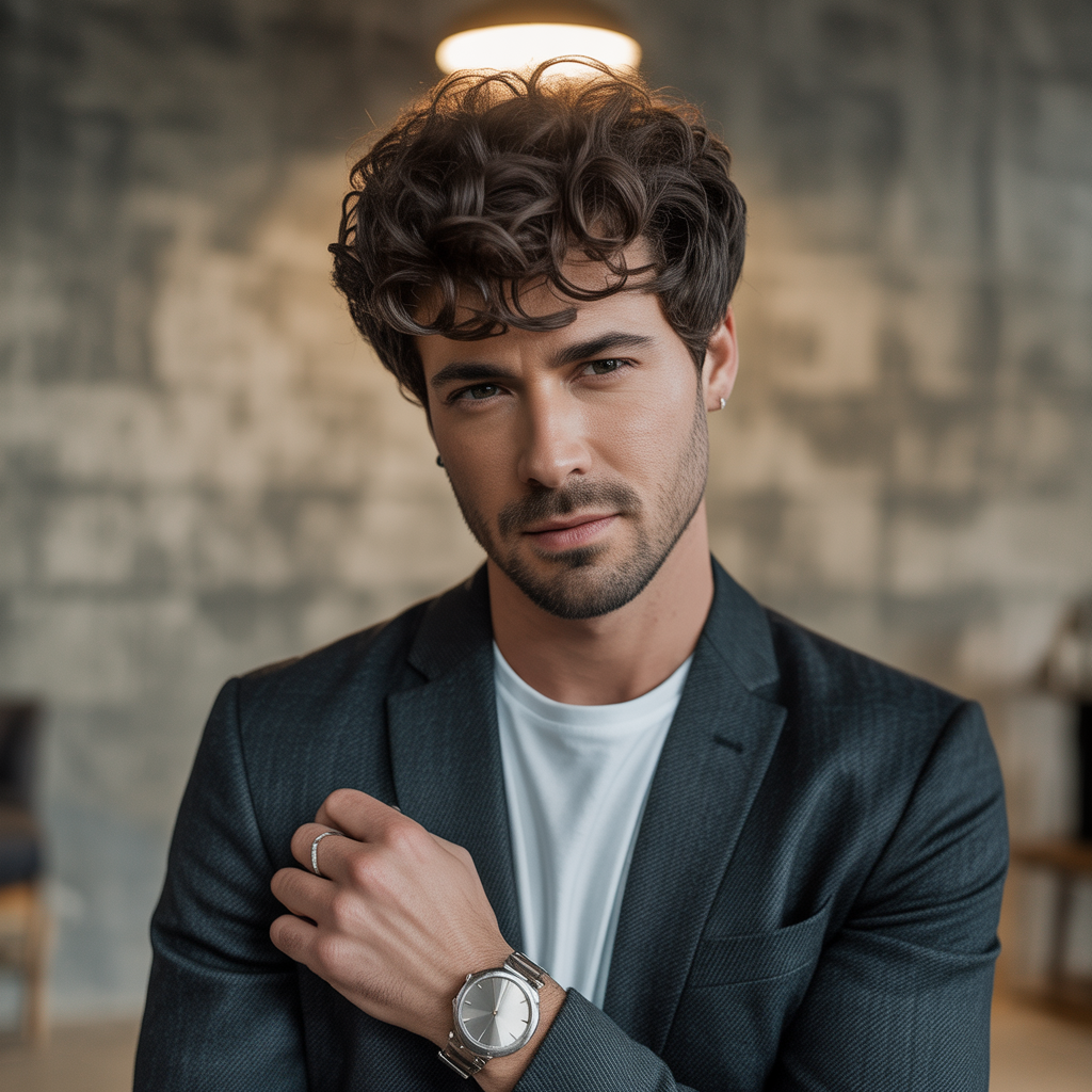 curly hair men