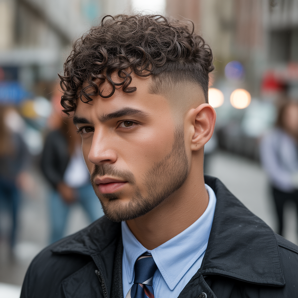 curly haircuts men