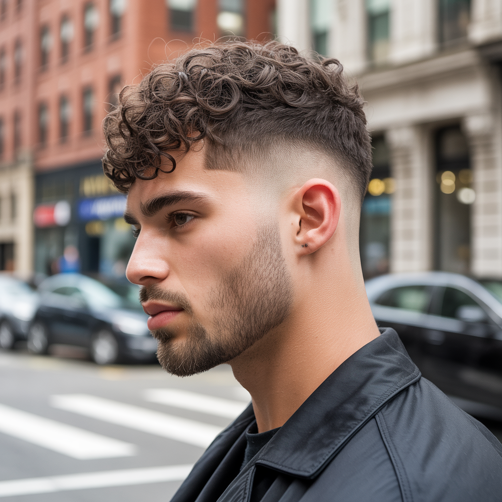 curly haircuts men