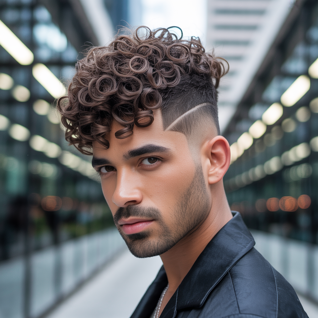 curly haircuts men