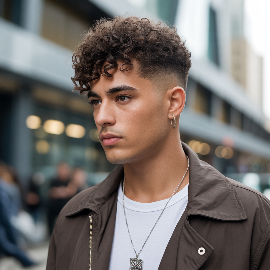 curly haircuts men