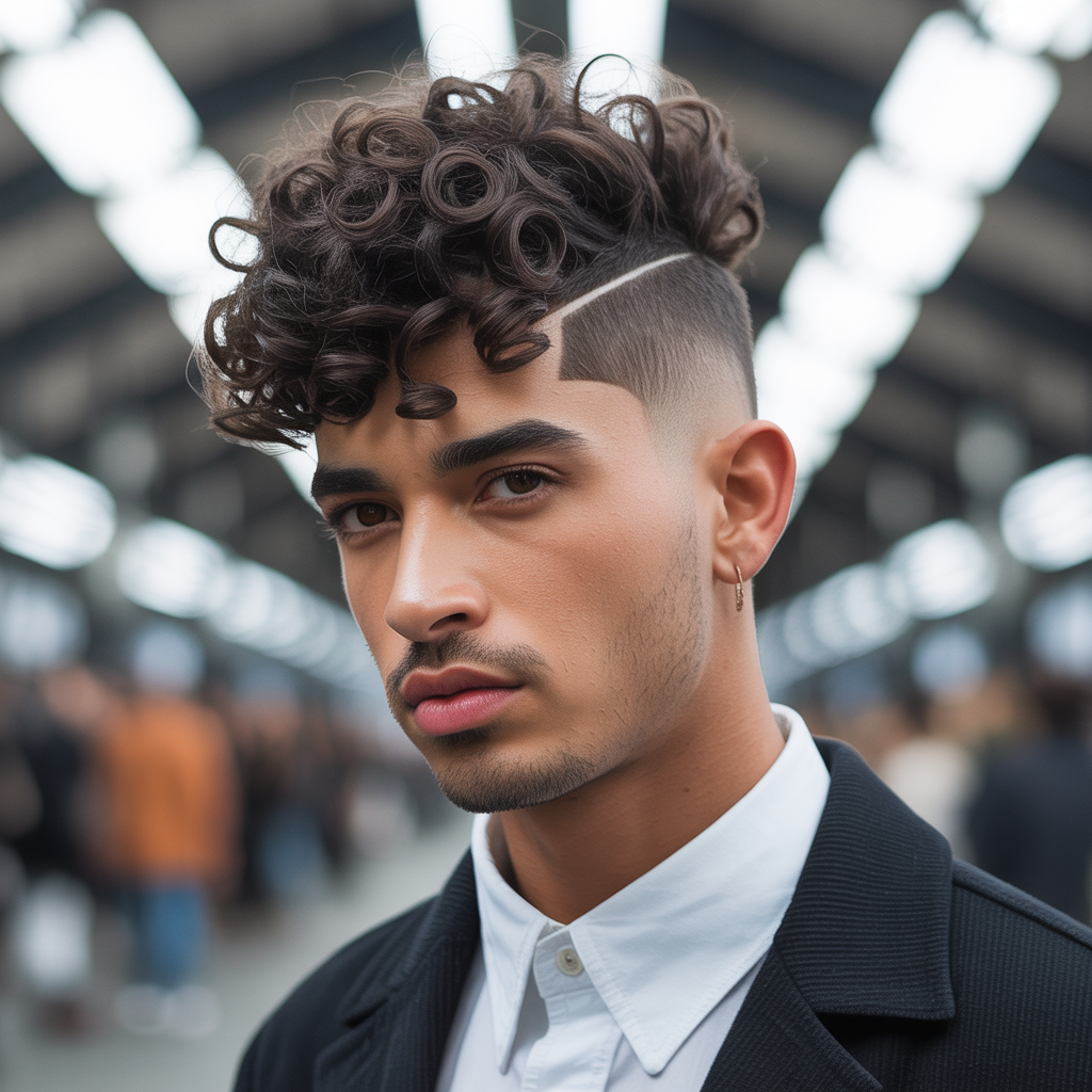 curly haircuts men