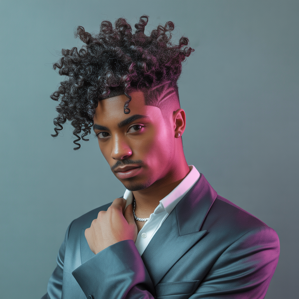 curly haircuts men