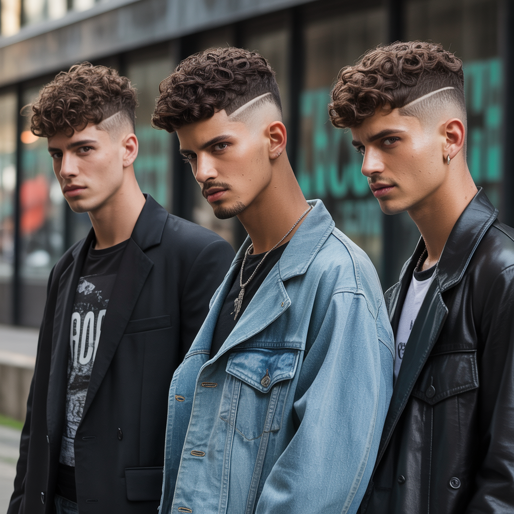 curly haircuts men