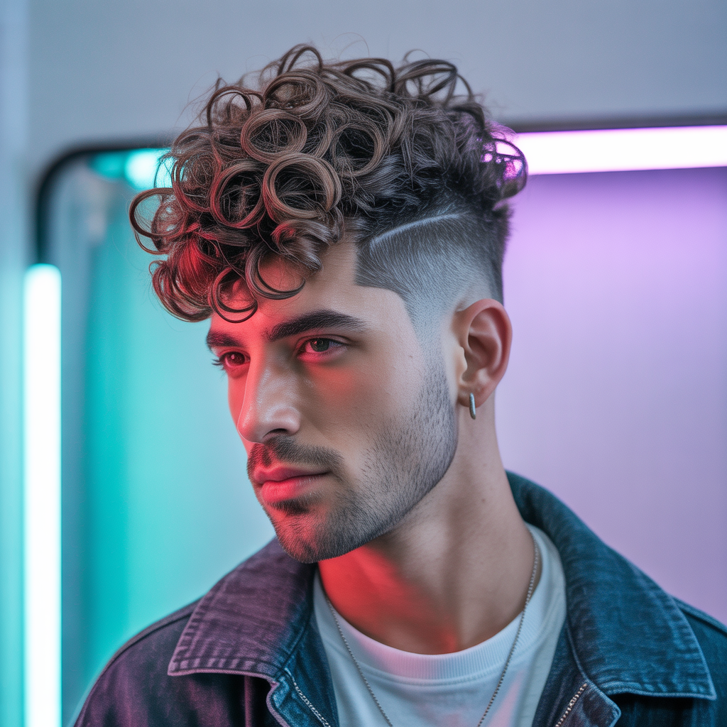 curly haircuts men