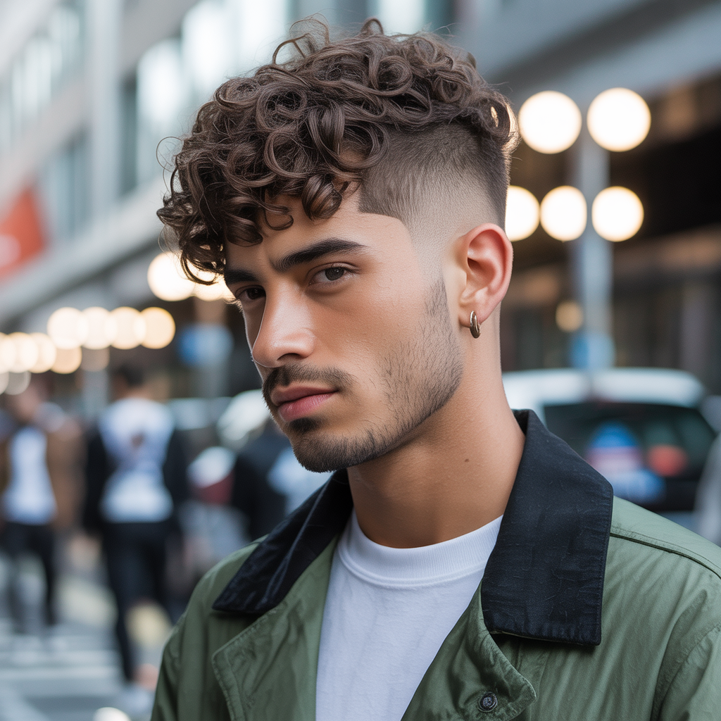 curly haircuts men