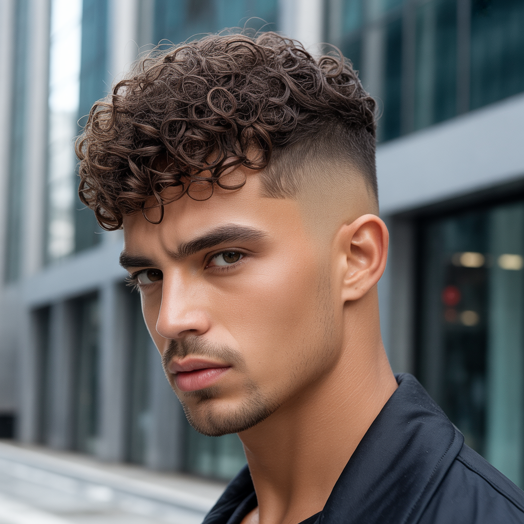 curly haircuts men