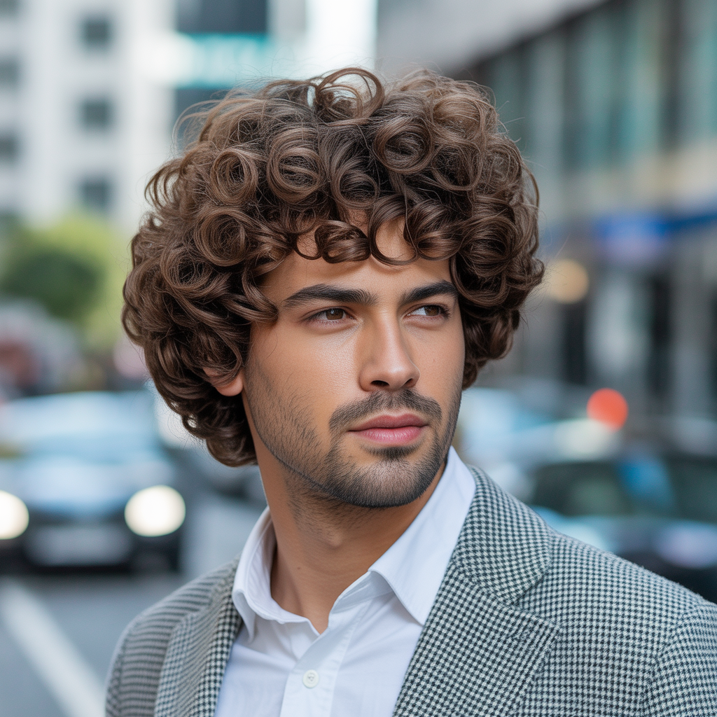curly hairstyles for men