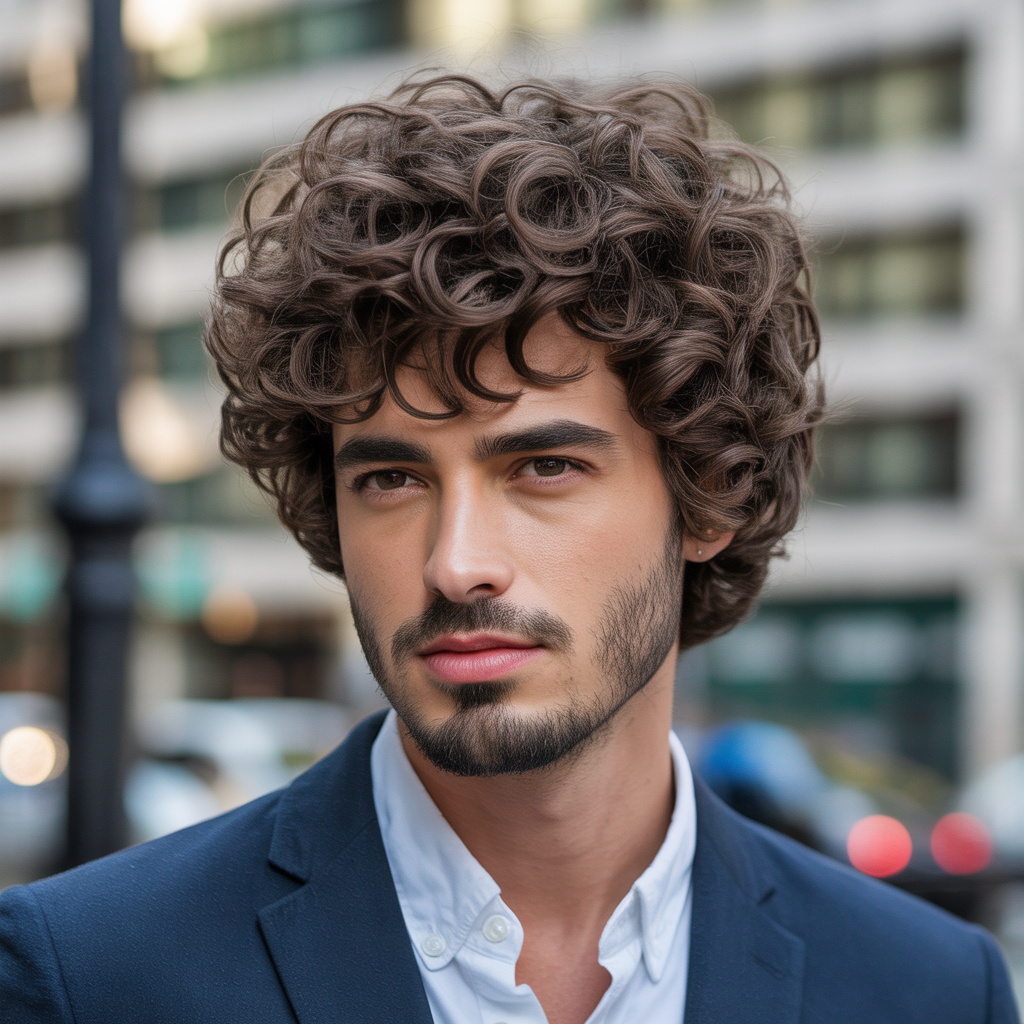 curly hairstyles for men