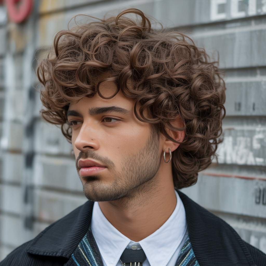 curly mens haircuts