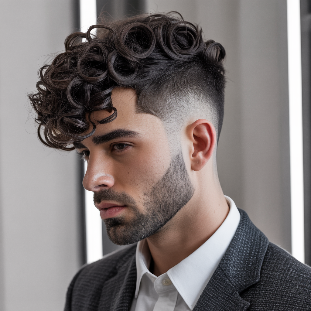 curly mens haircuts