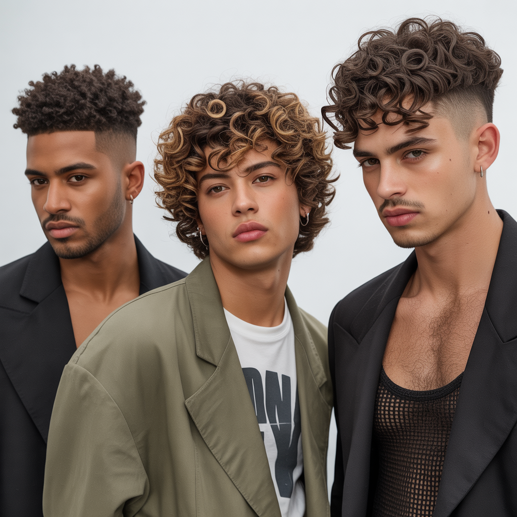 curly mens haircuts