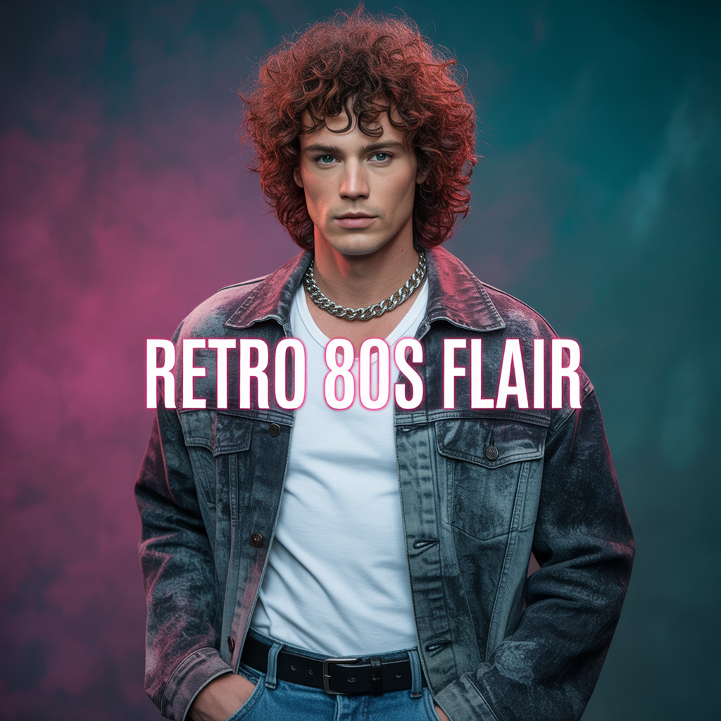 curly mullet men