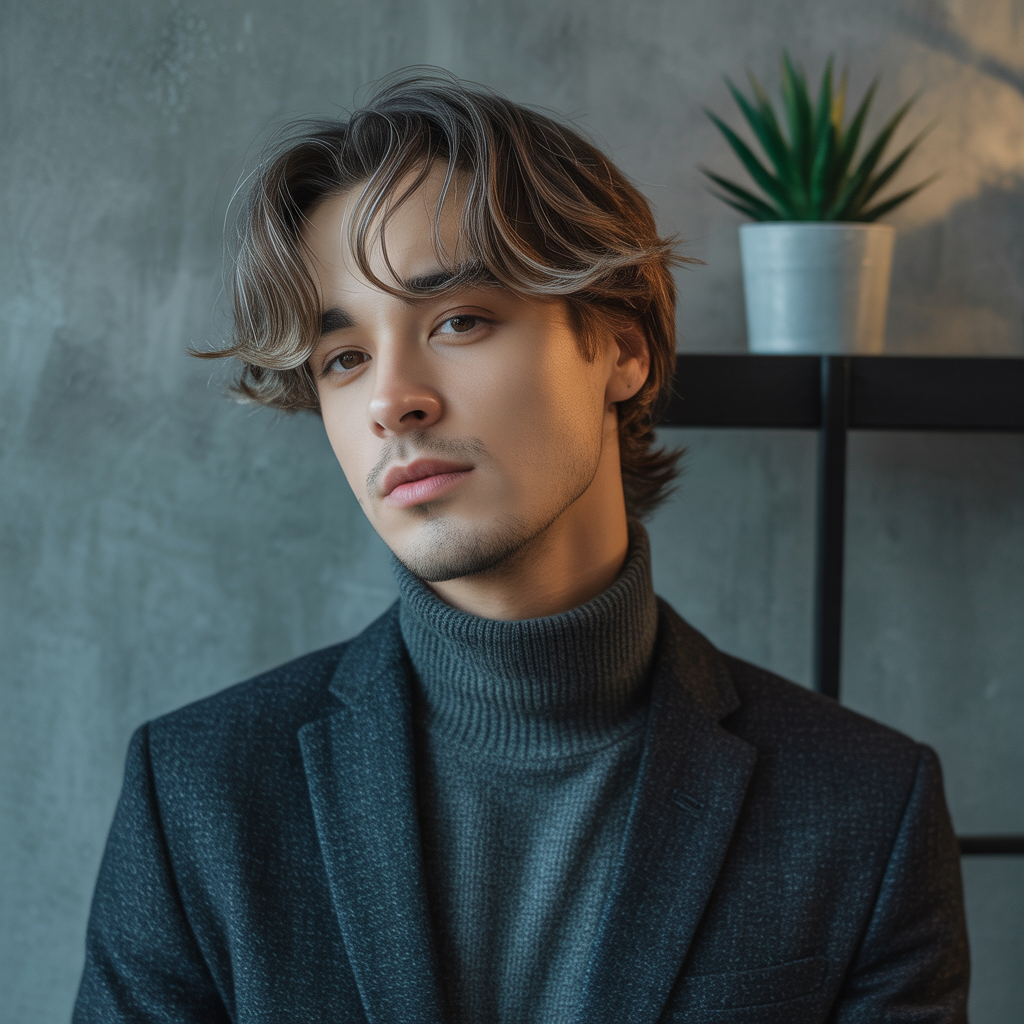 curtain bang hairstyles for men