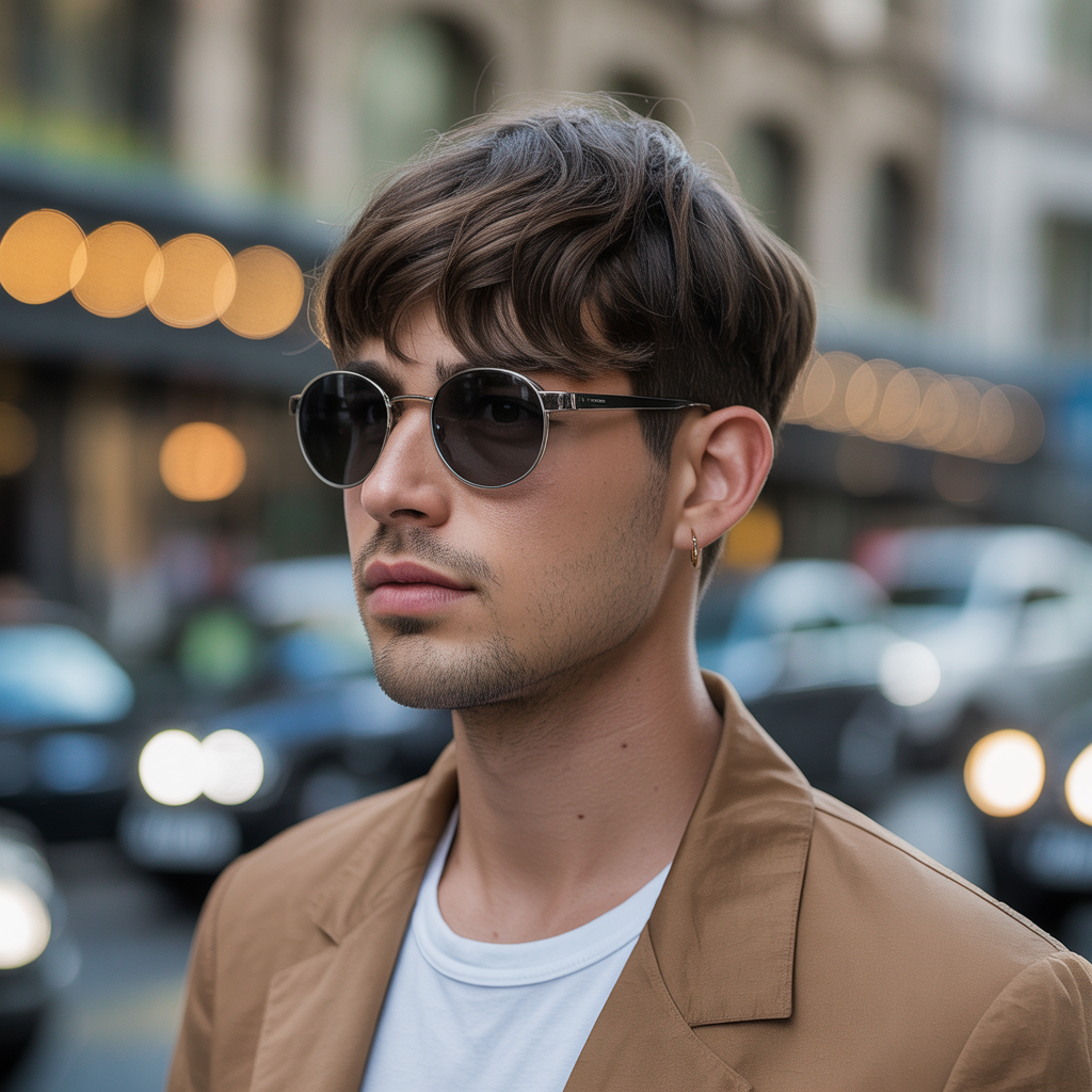 curtain bang hairstyles for men