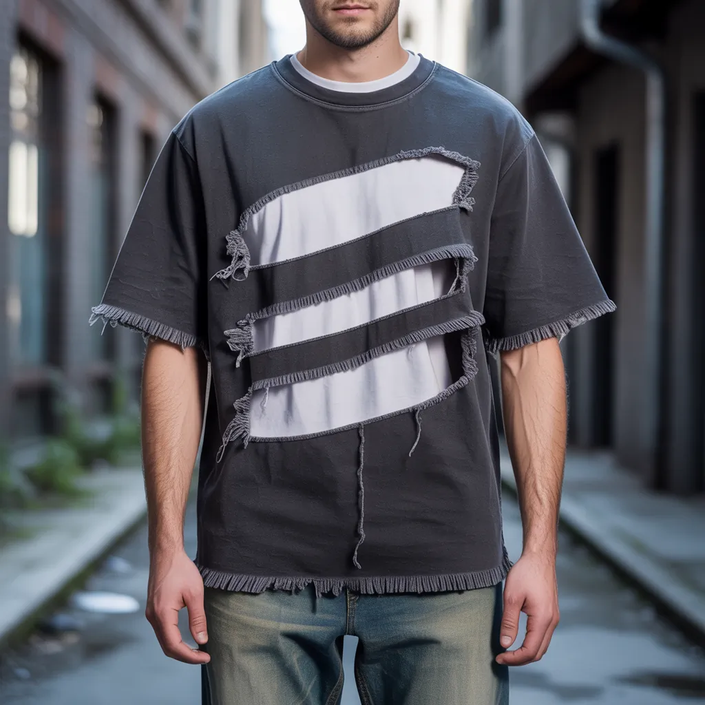 cut up t shirt