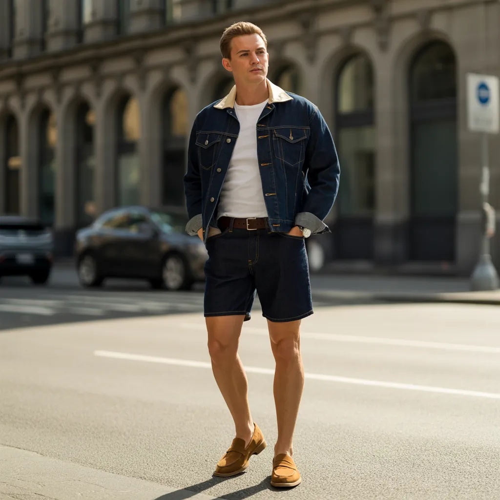 denim shorts for men