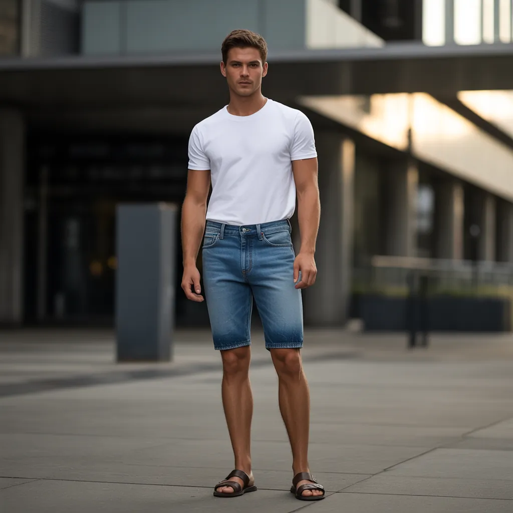 denim shorts for men