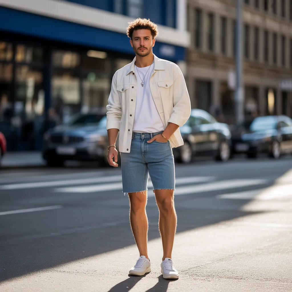 denim shorts for men