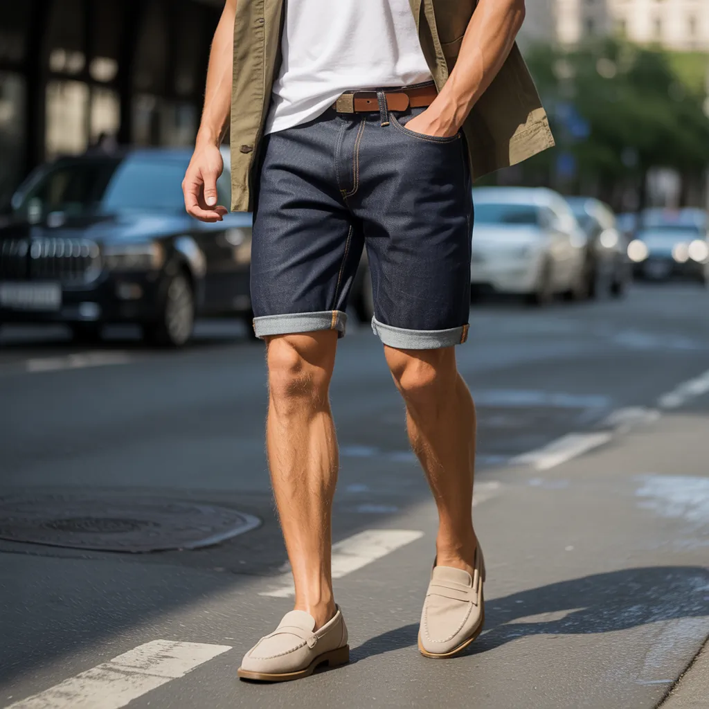 denim shorts for men