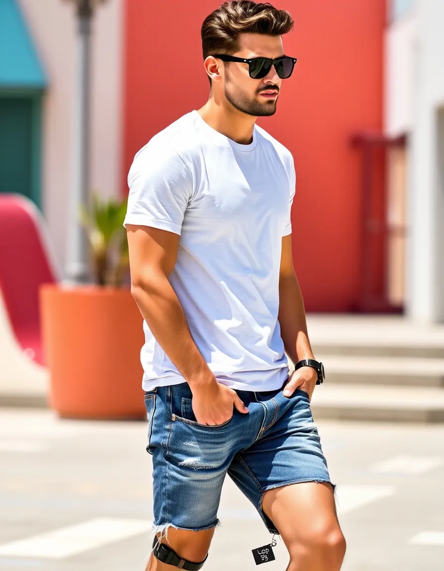 denim shorts for men