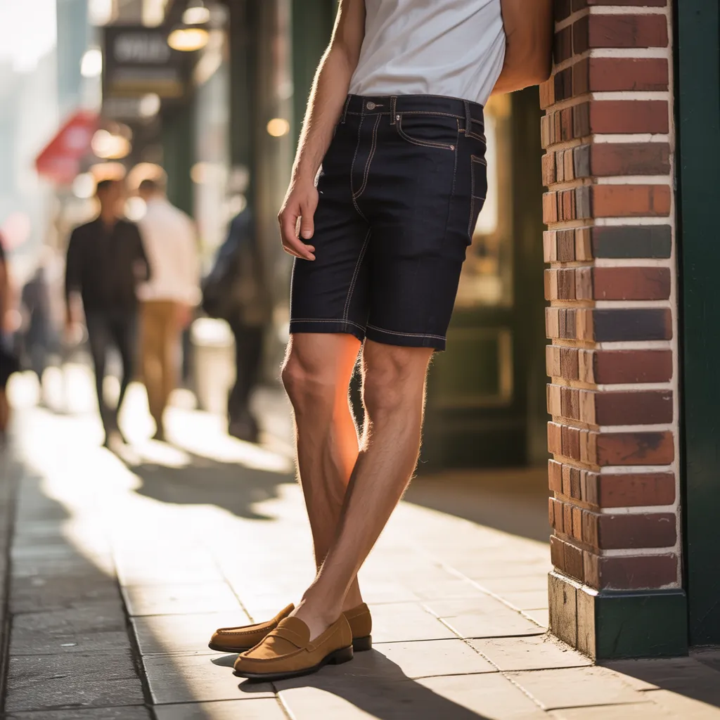 denim shorts for men