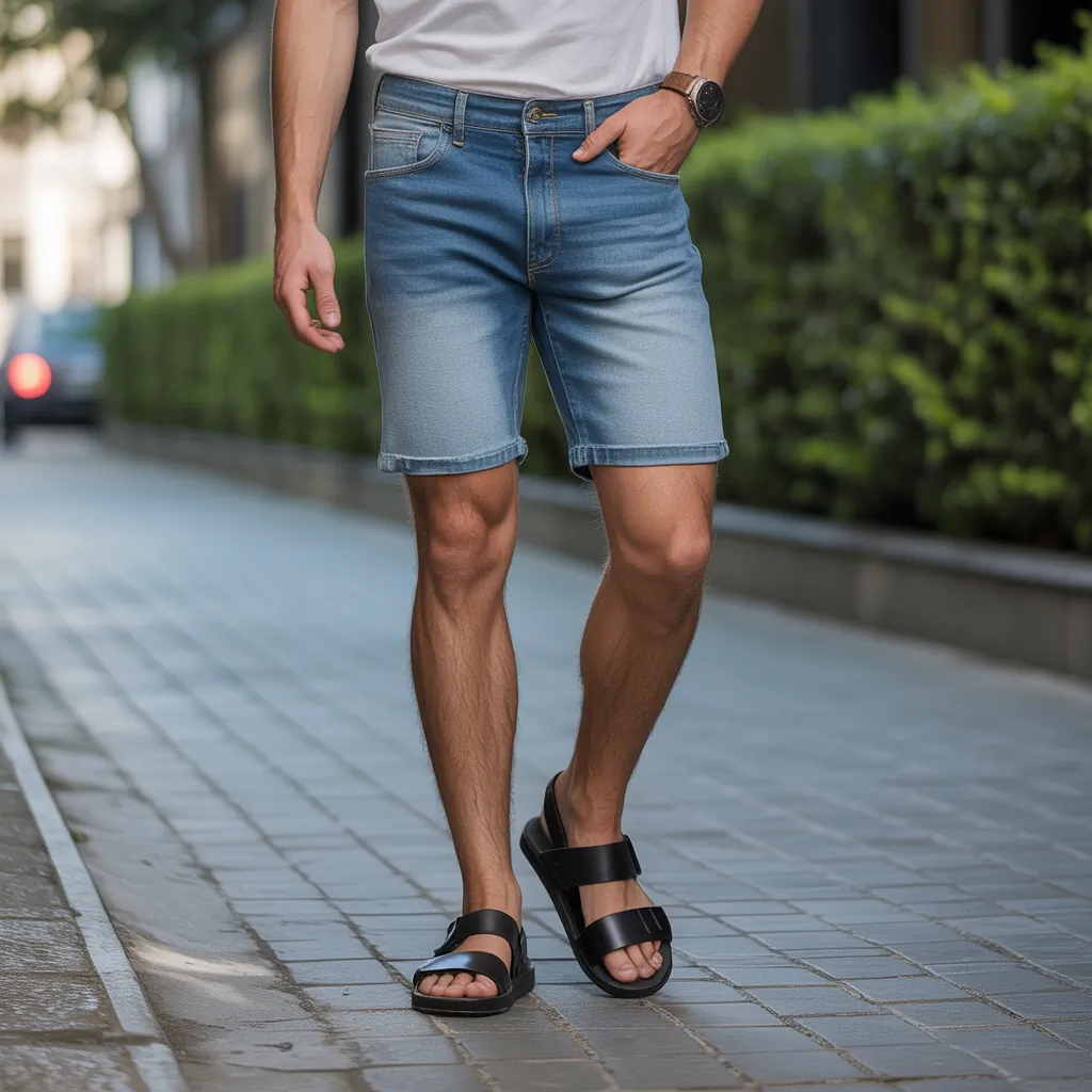 denim shorts for men