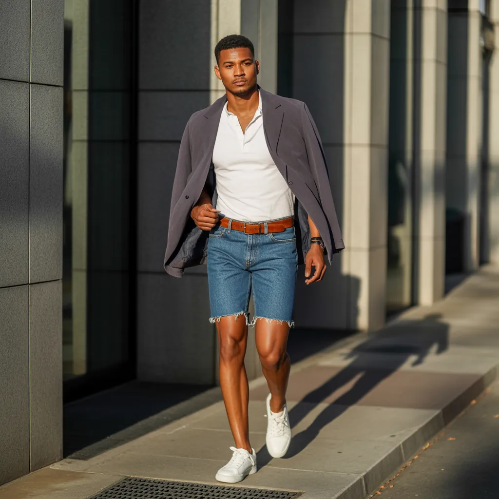denim shorts for men