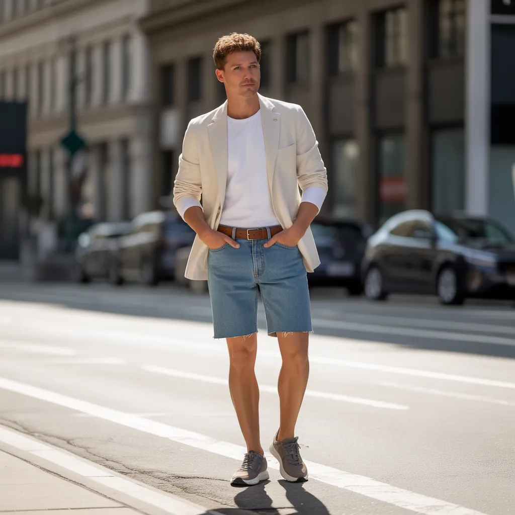 denim shorts for men