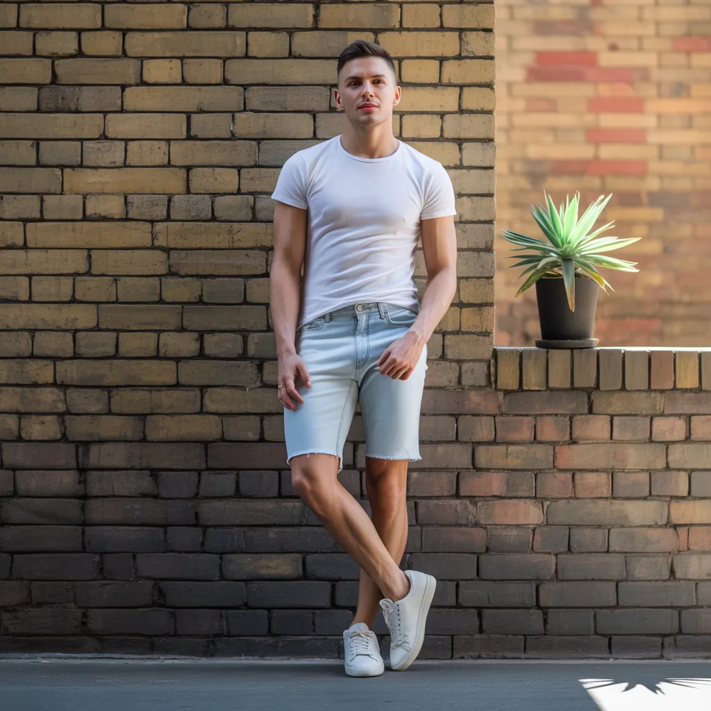 denim shorts for men