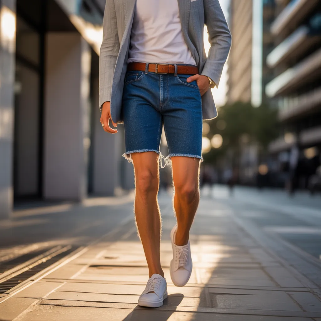 denim shorts for men