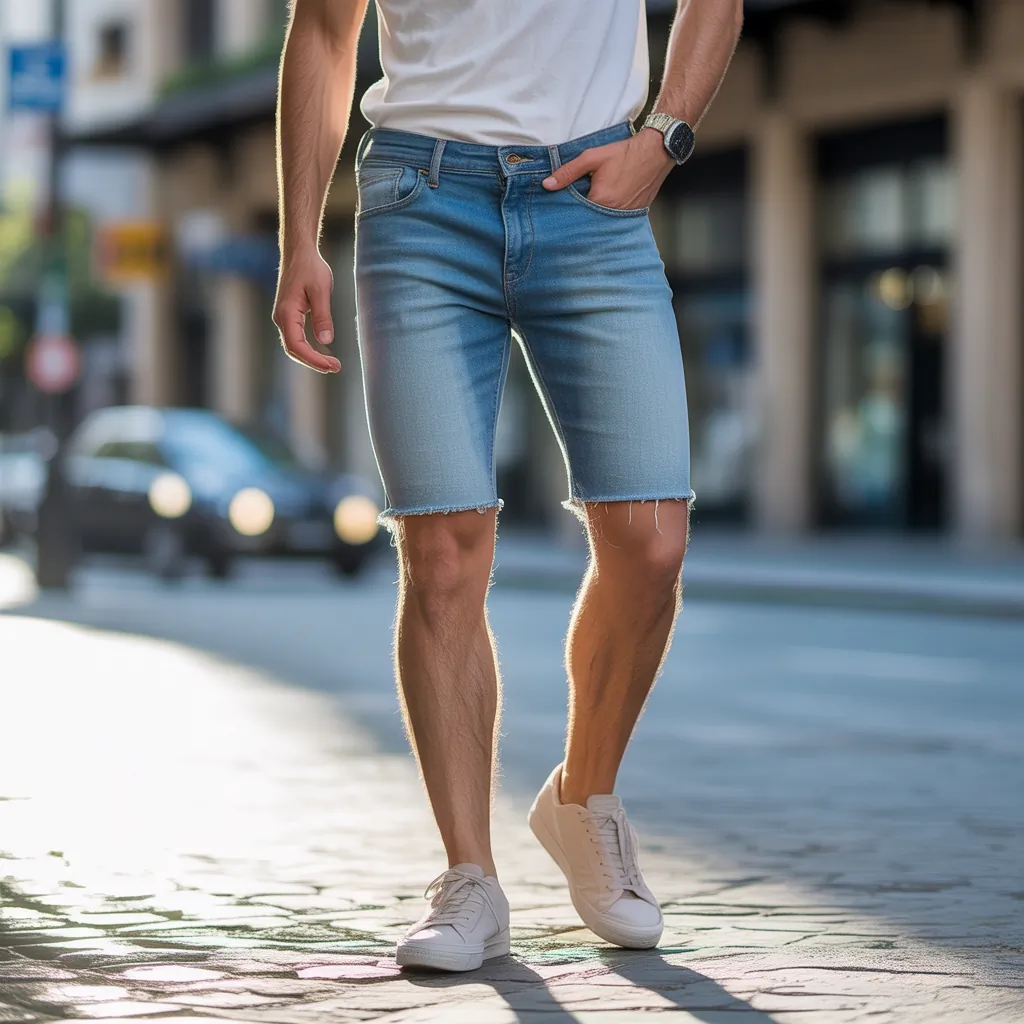 denim shorts for men