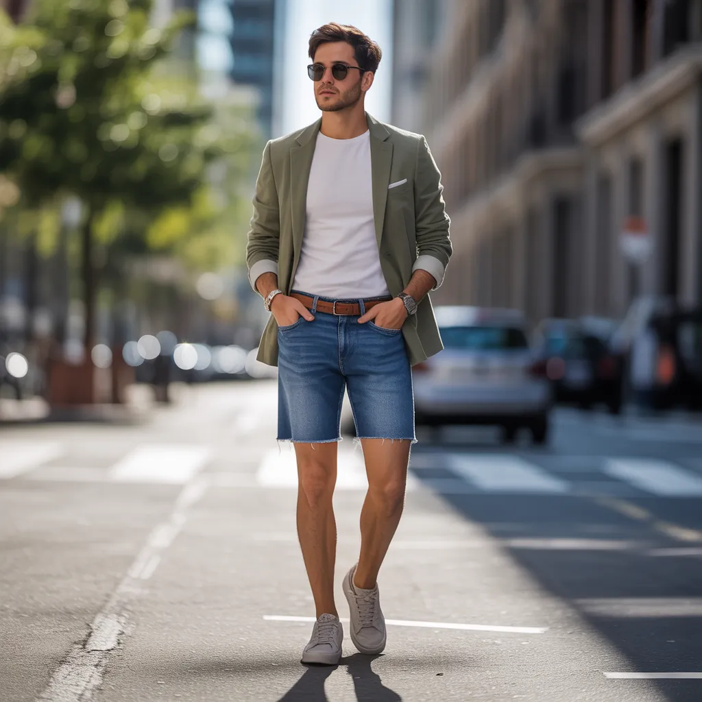denim shorts for men
