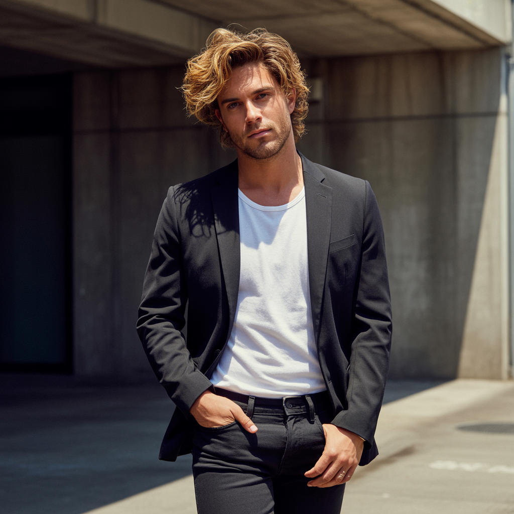 dirty blonde hair men