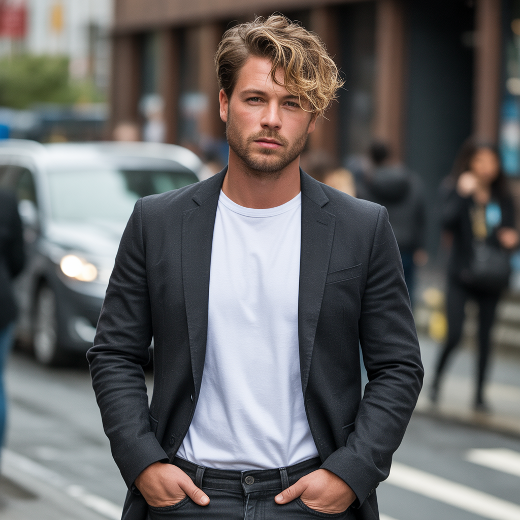 dirty blonde hair men