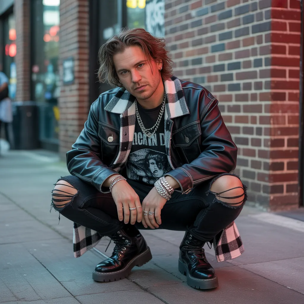 edgy grunge outfits men