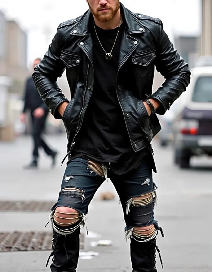 edgy grunge outfits men